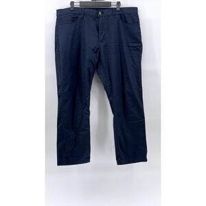 WEATHERPROOF Men's Dark Sapphire Weather-Flex Five-Pocket Tech Pants SZ 36X30